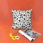 High quality fashion velvet animal print leopard print zebra design pillow cushion cover