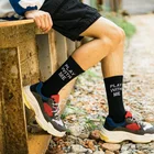 Male letters black and white color thin custom logo men cotton crew socks