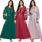 Zakiyyah 9033 comfortable Elegant casual dresses abaya islamic wholesale puff sleeve muslim dress