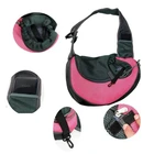 Small pet cat Teddy out backpack portable travel shoulder pet sling carrier bag