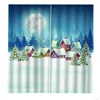 Custom Christmas Decorative 100% Polyester Window Curtain for Living Room Bedroom Ready Made
