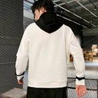 New style casual polyester cotton pullover hoodie with logo white logo hooded sweatshirt