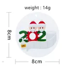 Family 2020 Christmas Gifts DIY Family Name Greeting Resin Snowman Christmas Tree Decoration