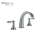 Haijun 2019 Favorable Price Artistic Curved 3 Hole Brass Basin Water Faucets
