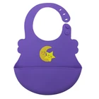 Wholesale High Quality Colorful Design Waterproof Silicone Baby Bibs