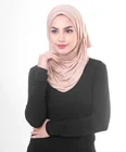 Wholesale new arrival instant hijab Women Muslim solid Jersey Scarf Shawl printed jersey Hijab