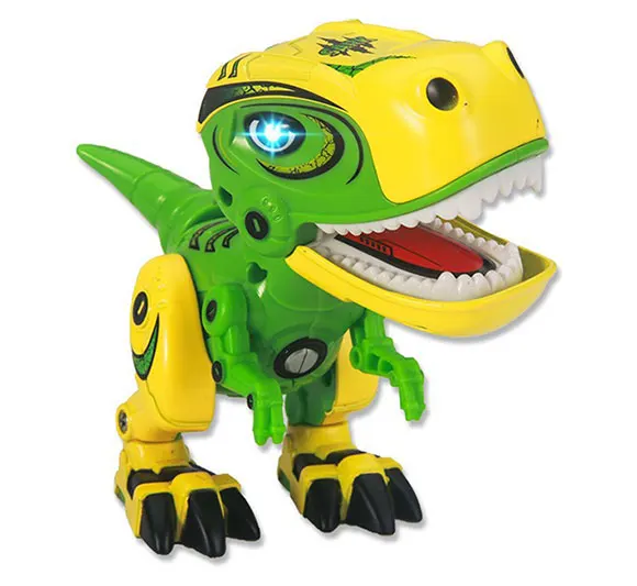 green dinosaur robot toy