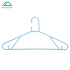 Avisday Cheaper Blue/Orange/Green Wholesale Beautiful PVC Wire Clothing Hanger For Outdoor/Dispaly Plastic Hanger Child
