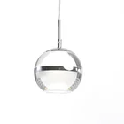 1 3 5 arms glass ball bulb shaped modern cafe shop led crystal pendant light fixture