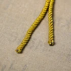 High quality thin double braided eco-friendly polyester custom woven braided twisted rope for handbags