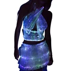 Bar party Rave Party Club Sexy Bra Dance led light up fiber optic clothing