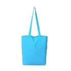 2019 Fashion Available for Custom Blank Sky Blue Canvas Grocery Totes Handbags Cotton Shopping Bags
