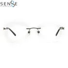 Rimless metal frame glasses frames eyewear fashion glasses