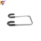 Stainless steel Hanging hook bent wire forming spring with rubber sleeve for LED light