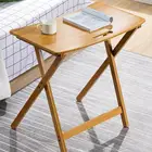 Folding Bamboo Mini Sofa Bedside Computer Desk Coffee Food Book Stand Home Use Student Study Work Table
