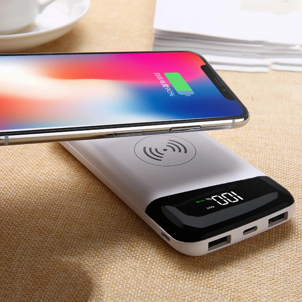 comfortable wireless charger power bank fast charging with 20000mah - ANKUX.COM