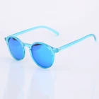 Blue Polarized Sunglasses Polarized Glossy Clear Blue Polarized Sunglasses Fashion Round Sun Glasses 2020