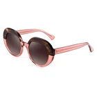 New design fashion oval women vintage acetate sunglasses