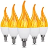 Holiday Fire Decorative E12 E14 Led Flicker Flame Candle Light Bulbs