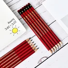 2B Pencil With Black Red Blue Stripping Wooden Black And Set Hexagonal Body Oem Wood Accessory Lead School Packaging Office