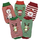 Embroidered Elk Christmas dog cat pet cloth clothes clothing sweater apparel coat jacket jumper dress wear