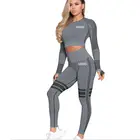 Wholesale Ladies Sports Gym Wear Set OEM Custom Private Label Workout Fitness Women Yoga Suit