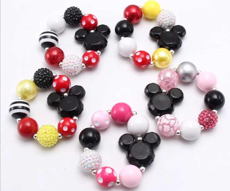 little girl rainbow color beaded bracelets kids gifts.png