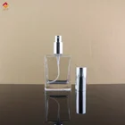 Wholesale Luxury Empty Custom Clear Square Perfume Essential Oil Spray Glass Bottle