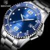 Benyar by 5152 classical 3ATM water resistant Automatic Mechanical men's wrist watches with with stainless steel band