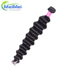 Fashion wholesale virgin brazilian loose deep wave hair extension bundles for