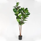 China Best Sale Indoor Decoration Plastic Artificial Plant Rubber Tree
