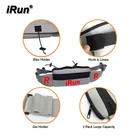 iRun Adjustable, Water Resistant & Lightweight Sports Running Belt Waist Pouch Bag with Gel Loops