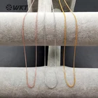WT-N1035 WKT Hot Sales New Finished Necklace Fashion Jewelry Best Electroplated Resist Tarnishable Brass Necklace Chain