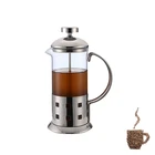 600ml silver french coffee hand press stainless steel