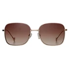 Metal square oversized fashion uv400 sunglasses unisex