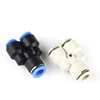 PY series plastic Y branch pneumatic push in tube fitting