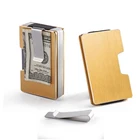 Logo Customization Money Wallet Credit Card Clip RFID Money Clip Wallet Aluminum Credit Card Wallet
