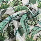 Woven Polyester Printed Hawaiian Plant Room
