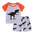 Custom Summer Baby Kids Boys Organic Cotton Children Pajamas Sleepwear Clothing Sets