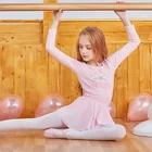 High quality children's dance skirt spring and autumn training suit long-sleeved girls ballet performance clothing