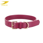 JANYO Custom eco waterproof leather rope dog collar