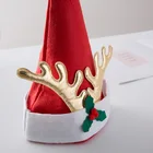 wholesale good fancy santa claus snowman elk party accessories christmas hats for kids and adult can custom