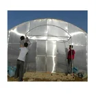 Agricultural farming mushroom arch type single span film greenhouse from China for sale