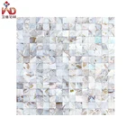 Luxury Marble Mixed Color Tiles Shell Waterjet Mosaic Tile