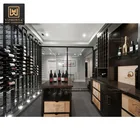 Metal Wire Red Wine Holder Stacking Wine Bottle Display Rack For Home Living Room Decoration
