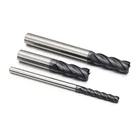Solid Endmill 4 Flute CNC Milling Metal Flattened Carbide End Mills