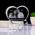 Heart Shaped 3D Laser Photo LOVE Wedding Anniversary Souvenir Crystal Wedding Favors