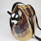 Eco-Friendly Pet Travel Carrier Small Dog Cat Hands Free Pet Puppy Outdoor Travel Bag Tote Reversible Pet Sling Carrier