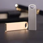 Mini Metal flash memory usb 32 gb Laser logo printed flash drive 16gb memorias stick 1gb 2gb 4gb 8gb