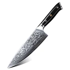 Professional 8" Damascus Kitchen Chef Knife with G10 Handle